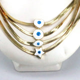 3Pcs Evil Eye Snake Choker Necklace 18k Plated Enamel Jewelry for Women