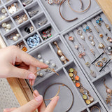 3Pcs Portable Velvet Jewelry Display Organizer