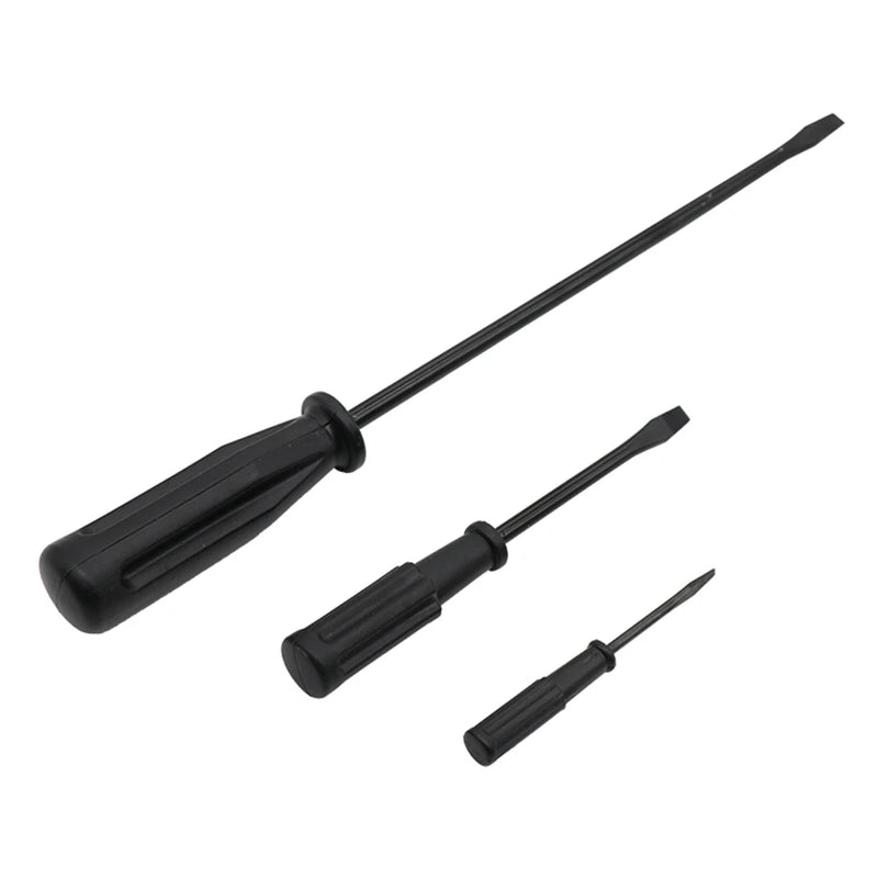 3Pcs Flat Head Screwdriver Set Plastic Handle Sewing Machine Repair Tool