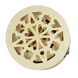 3Pcs Flower & Flower Hollow Cap Wood Jewelry Case Storage Box
