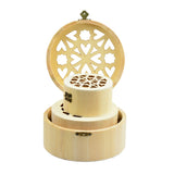 3Pcs Flower & Flower Hollow Cap Wood Jewelry Case Storage Box