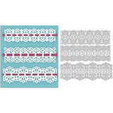 3Pcs Flower Lace Metal Cutting Dies for Scrapbook Wedding Cards DIY