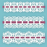 3Pcs Flower Lace Metal Cutting Dies for Scrapbook Wedding Cards DIY