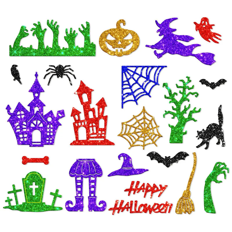 3Pcs Halloween Metal Cutting Dies Ghost Witch Bat Embossing Stencils