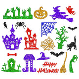 3Pcs Halloween Metal Cutting Dies Ghost Witch Bat Embossing Stencils