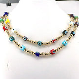 3Pcs Lampwork Glass Eye Beads Choker Necklaces