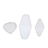 3Pcs Heart Rhombic Dog Tag Pendant Silicone Mold Jewelry Tool