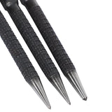 3Pcs High-Carbon Steel Center Punch Set 10Cm Non Slip Center Punch