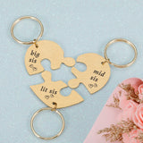 3Pcs Keychain Sister Personalized Family Keychains Gift