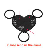 3Pcs Keychain Sister Personalized Family Keychains Gift