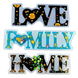 3Pcs Large Letters Heart Resin Casting Mold Silicone Alphabet Mould