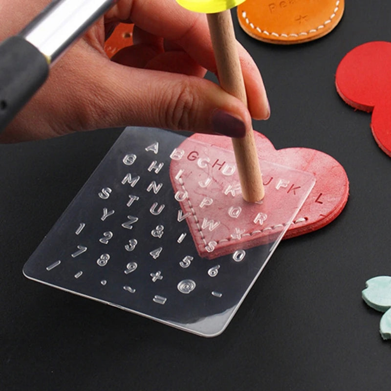 3Pcs Leathercraft Stamp Kit Alphabet Stamps Punch Set