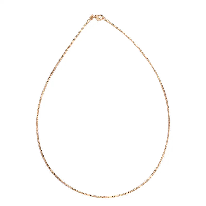 3Pcs/Lot 18K Flower Chain Necklace DIY Jewelry Making Accessories