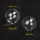 3Pcs/Lot Glass Pendant Bottle Necklace Vintage Wish Perfume DIY Jewelry