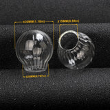 3Pcs/Lot Glass Pendant Bottle Necklace Vintage Wish Perfume DIY Jewelry
