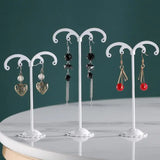 3Pcs Jewelry Metal Earring Holder Display Stand