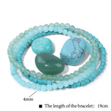 3Pcs Natural 4mm Stone Bracelets Healing Bracelets