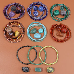 3Pcs Natural 4mm Stone Bracelets Healing Bracelets
