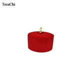 3Pcs Red Velvet Ring Holder Stand Wedding