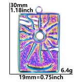 3Pcs Wicca Moon Star Sun Pentagram 12 Constellations Charms