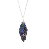 Hand Wound Natural Colorful Ore Stone Seven Light Stone Healing Necklace