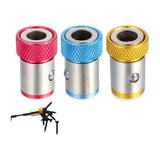 3Pcs Mini Bit Magnetizer Ring Holder for 1/4 Inch Screwdriver Bits