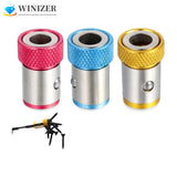 3Pcs Mini Bit Magnetizer Ring Holder for 1/4 Inch Screwdriver Bits
