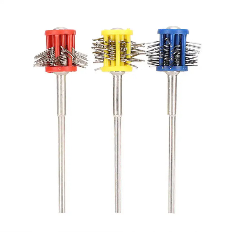 3Pcs Metal Texturing Brushes Jewelry Watches Polishing Rust Cleaning Surfacu2026