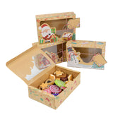 3Pcs Mix Paper Gift Boxes Large Size for Christmas Candy Cake Cookies Packaging
