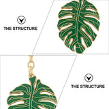 3Pcs Monstera Leaf Key Rings Pretty Keychains Lovely Key Hanging Decorations