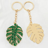 3Pcs Monstera Leaf Key Rings Pretty Keychains Lovely Key Hanging Decorations
