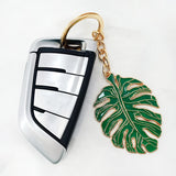 3Pcs Monstera Leaf Key Rings Pretty Keychains Lovely Key Hanging Decorations