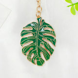 3Pcs Monstera Leaf Key Rings Pretty Keychains Lovely Key Hanging Decorations