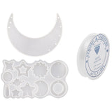 3Pcs Moon Star Wind Chime Silicone Moulds Dream Catcher Mold Keychain Pendant