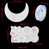 Moon Star Wind Chime Mould Dream Catcher Keychain Pendant Epoxy Casting