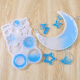 Moon Star Wind Chime Silicone Moulds Dream Catcher Mold Keychain Pendant