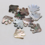 3Pcs Shell Palm Shaped Pendant Beads for DIY Jewelry Making