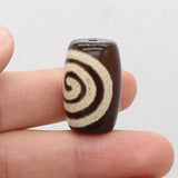 3Pcs Natural Stone Agates Cylindrical Isolation Beads for Jewelry Making