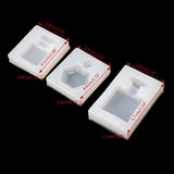 3Pcs Perfume Bottle Silicone Epoxy Resin Mold Pendant DIY Crafts
