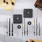 3Pcs Quartz Clock Movement Mechanism With Walnut Wood Hands