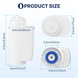 3Pcs Replacement Water Filter for EQ6 EQ9 TCZ7003 TZ70003 TZ70033