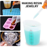 3Pcs Resin Mixing Cups Plastic Measuring Cups for Resin Paint Epoxy