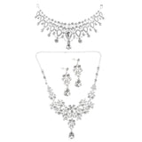 3Pcs Rhinestone Bridal Jewelry Set Wedding Engagement