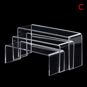 3Pcs 3mm Acrylic Display Stand Jewelry Rack Shelf Holder Plexiglass Counter