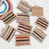 3Pcs/Set 6MM Beads Stretch Bracelets Natural Healing Stone Bracelet Set