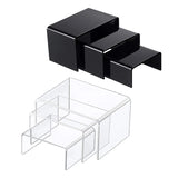 3Pcs Acrylic Display Stand Jewelry Showcase Storage Rack Shelf