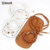 3Pcs/Set Bag Bottom Shaper DIY Knitting Crochet PU Leather Handbag Purse Base