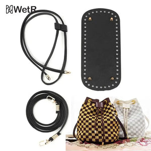 3Pcs/Set Bag Bottom Shaper DIY Knitting Crochet PU Leather Handbag Purse Base