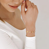 3Pcs Colorful Chain Bracelet Set Bohemian Beads Flower Charm Bracelet for Women