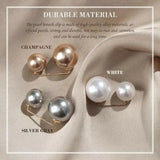 3Pcs/Set Double Pearl Brooch Pins Women Sweater Coat Dress Decoration